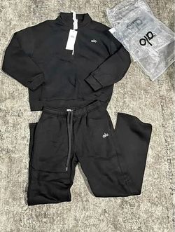 Alo Yoga Black Tracksuit Set New with Tags