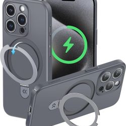 iPhone 15 Prp Magnetic Stand Slim-Fit Case