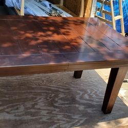 Real wood dining table