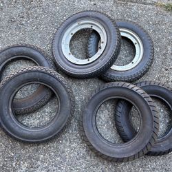 Vespa 3.5-10 Used Tires And Split Rims For P Series
