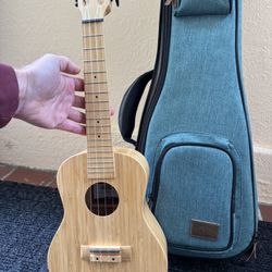 Kala Bamboo Ukulele with Case