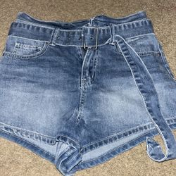 Blue Denim Shorts