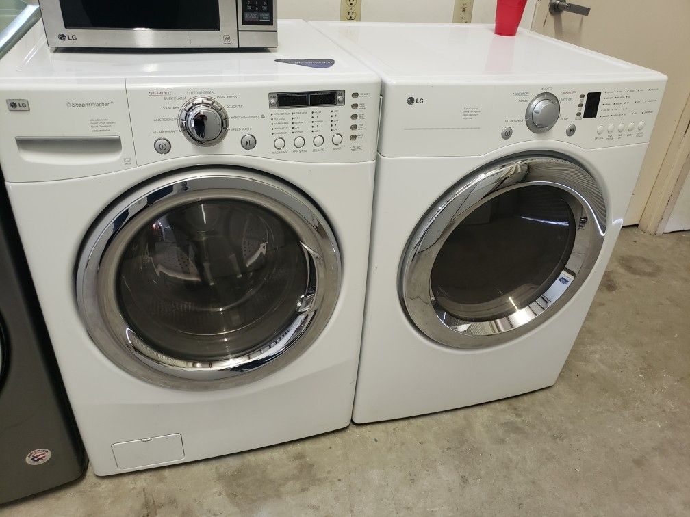 LG WASHER AND ELECTRIC DRYER