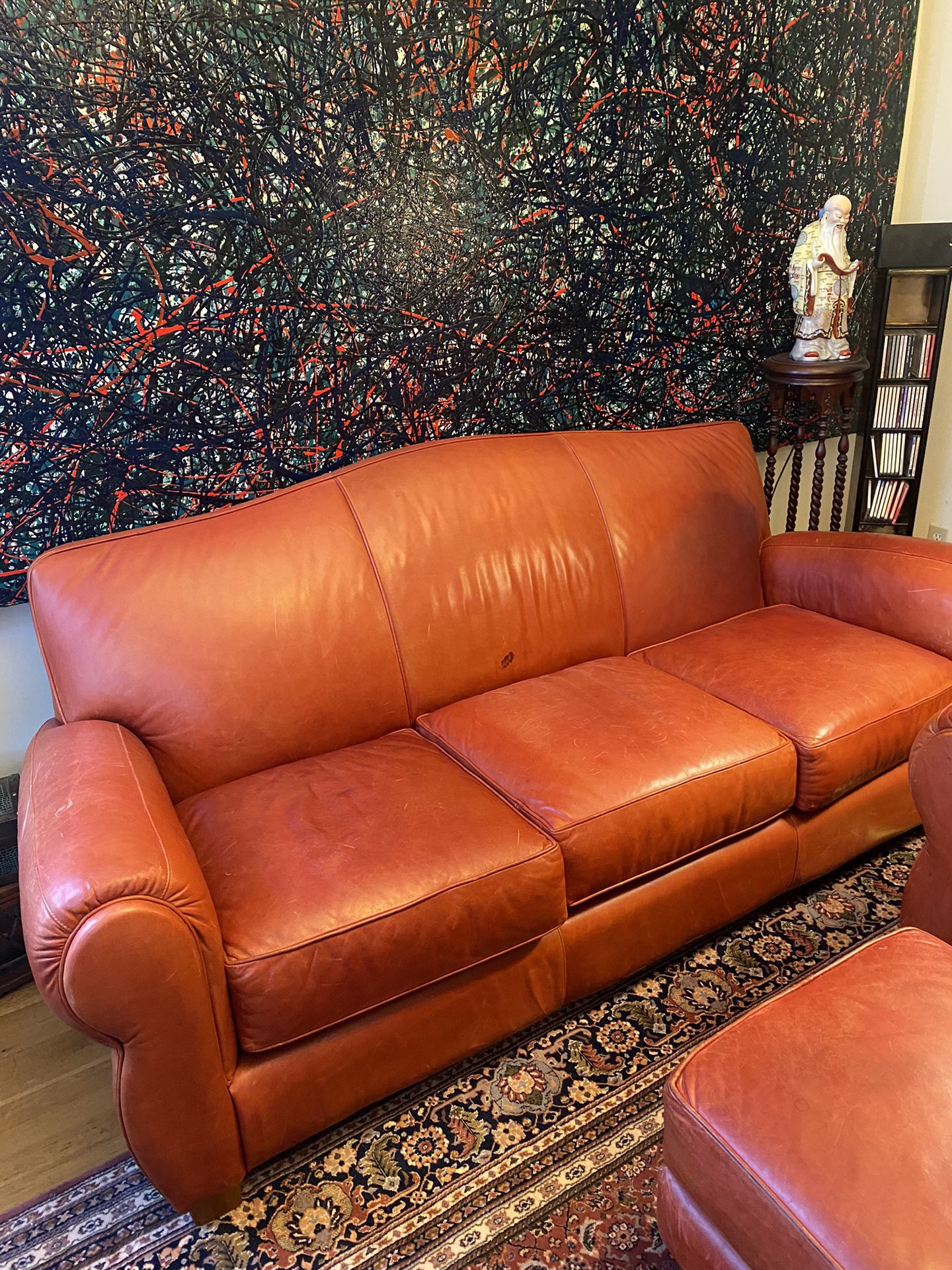 Leather Couch, Ottima, Chair 