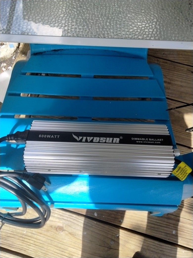 Vegetable Grow Lamp And Ballast Ready To Start Growing