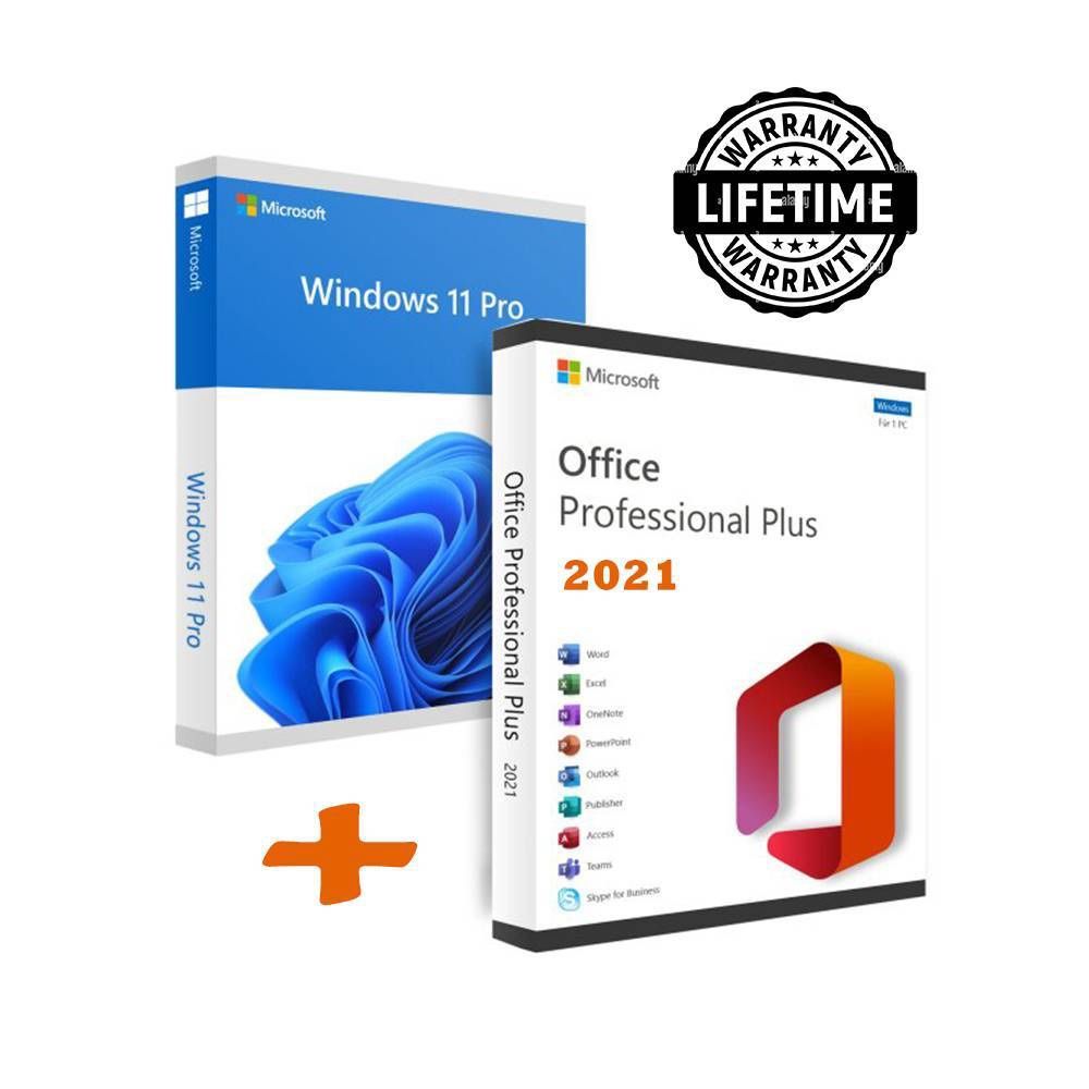 Windows 11 Pro + Office 2021 Pro Plus 1 PC Activation Lifetime