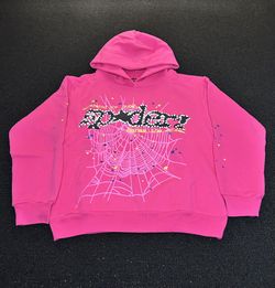 Sp5der P*NK V2 HOODIE - Pink