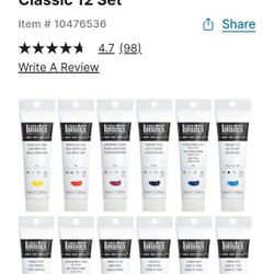 Luquitex Heavy Body Acrylic Paint Set 12pc