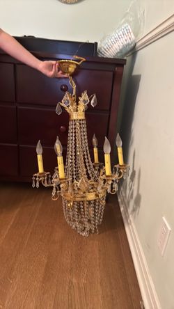 Swarovski Crystal gold chandelier