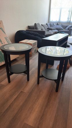 Two side tables