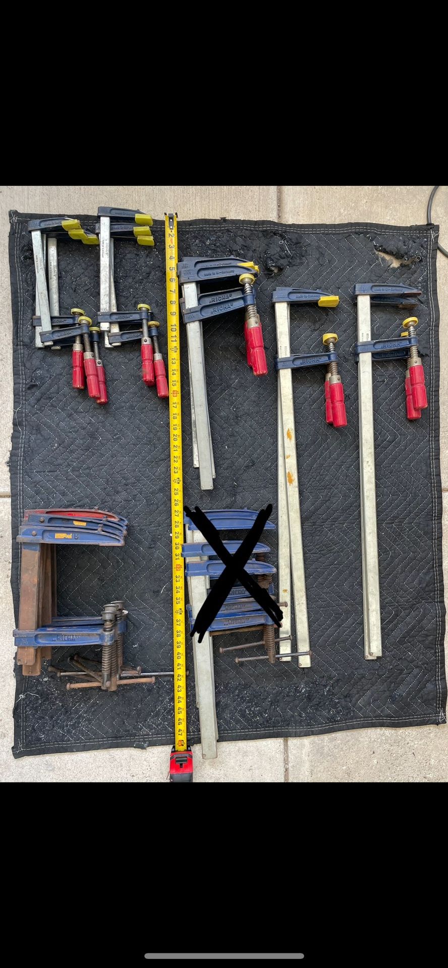 Clamps Various Sizes Richa, Bahco, Herba
