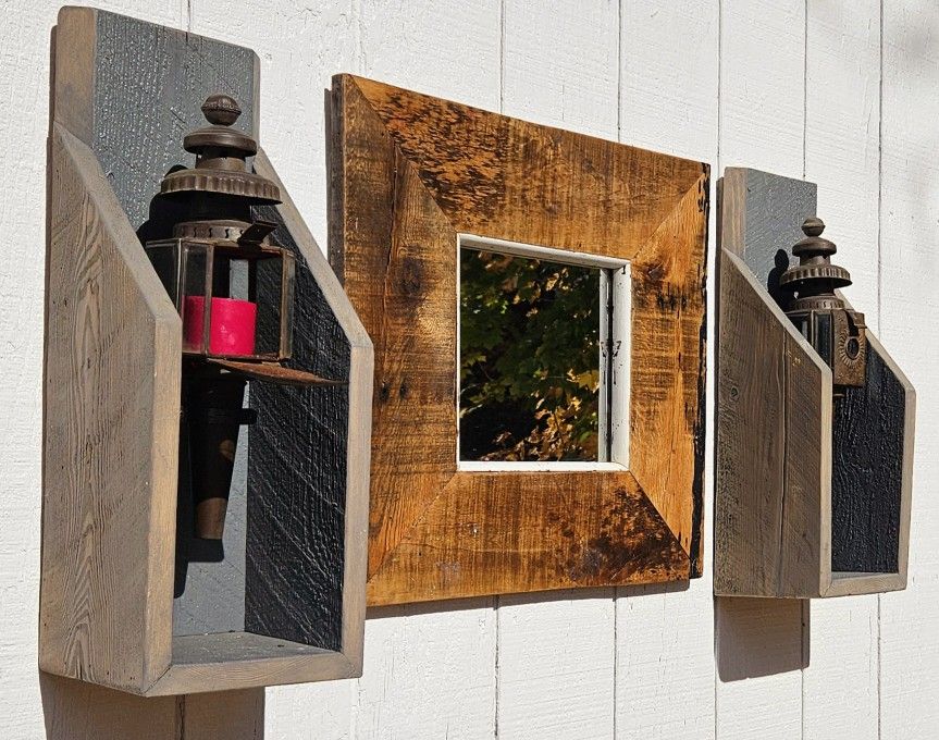 Pair Of Candle Lantern Sconces