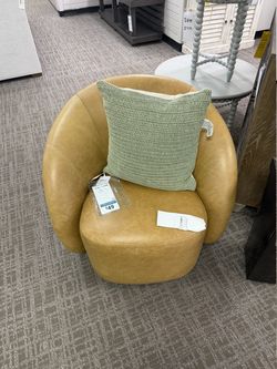 Mitchell Gold + Bob Williams Adler Leather Swivel Chair - Camel | Armchair