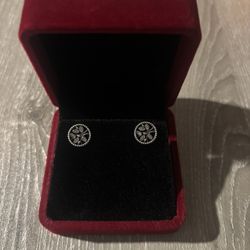 Pandora Family Tree Sterling Silver Earrings 