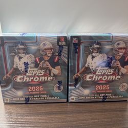 Topps Chrome 2025 NFL Mega Box 