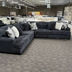 Big Black Sectional Couch 