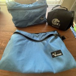 2 Vintage Lebo Voyager Casette Bags + Vintage Los Angeles Raiders Cooler Bag