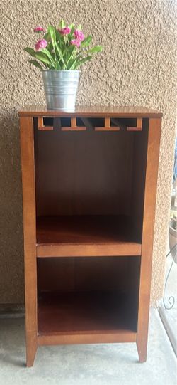 Wood Wine Rack Cabinet with Shelves
