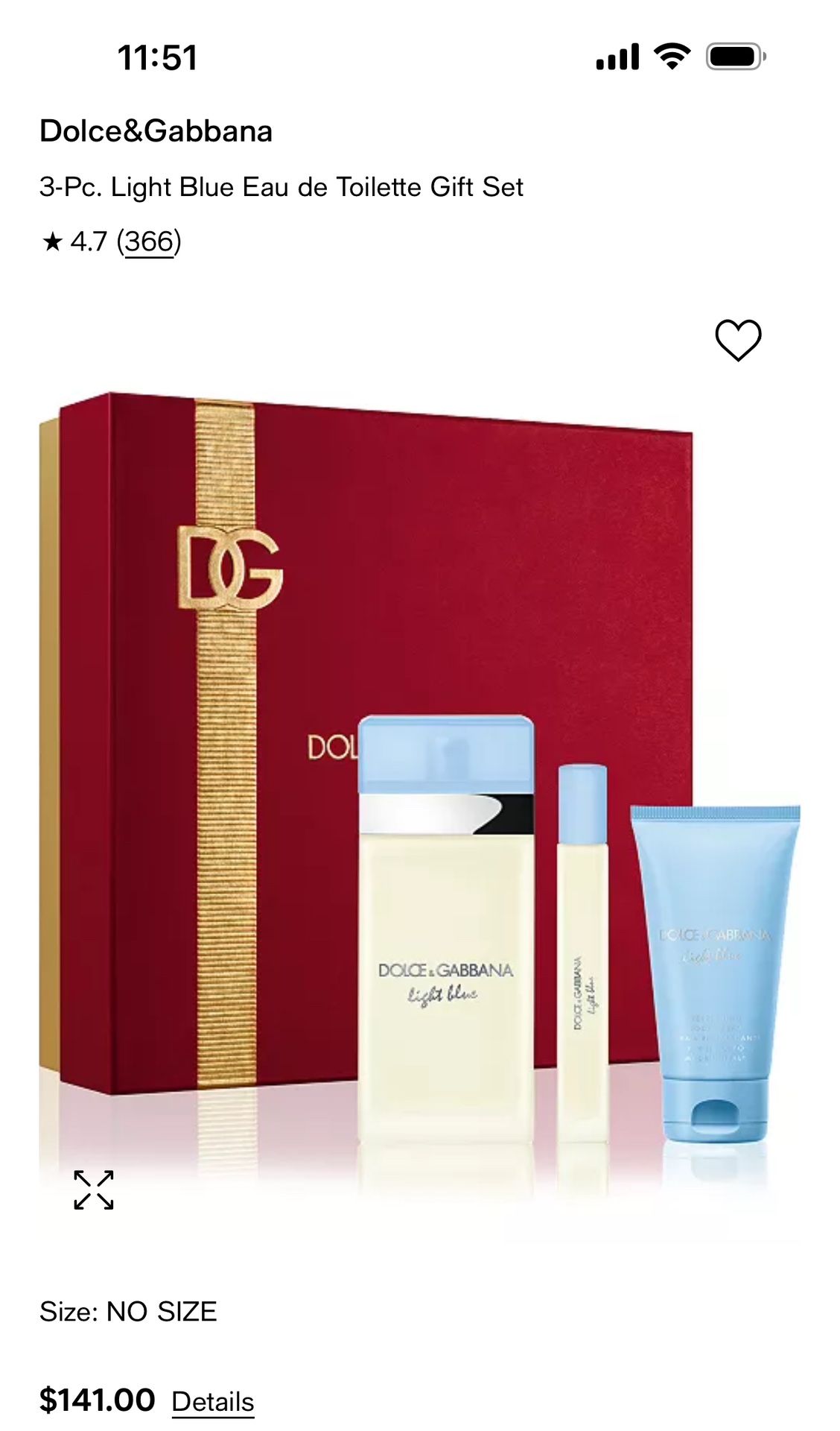 Dolce&Gabbana Light Blue Perfume Set
