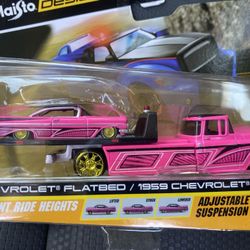 🔥1959 Chevy Impala  Pink Toy Transport 🔥 