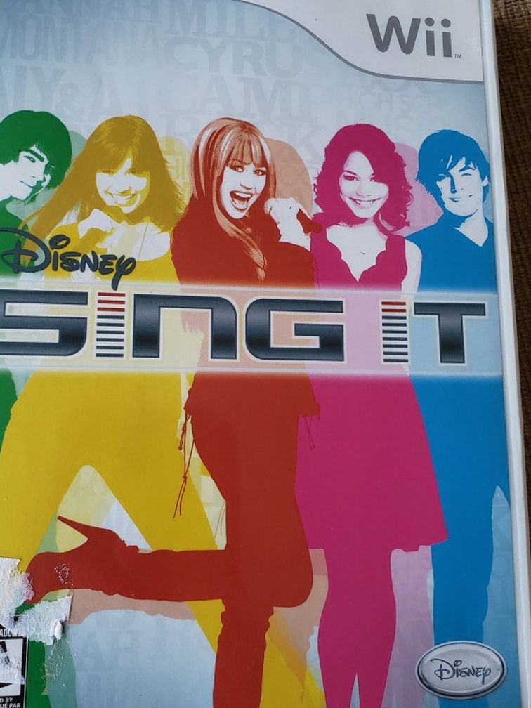 Disney Sing It (Nintendo Wii, 2008) Game