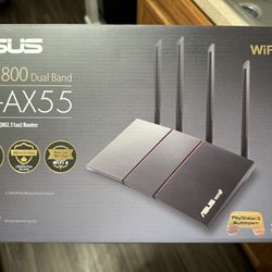 ASUS RT-AX55 AX1800 Dual Band Wi-Fi 6 Router