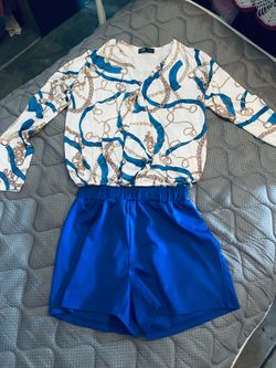 Blouse and shorts