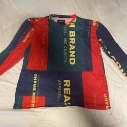 Reason Long Sleeve T-Shirt Men's  (5XL) Arseno Red Blue Green Yellow