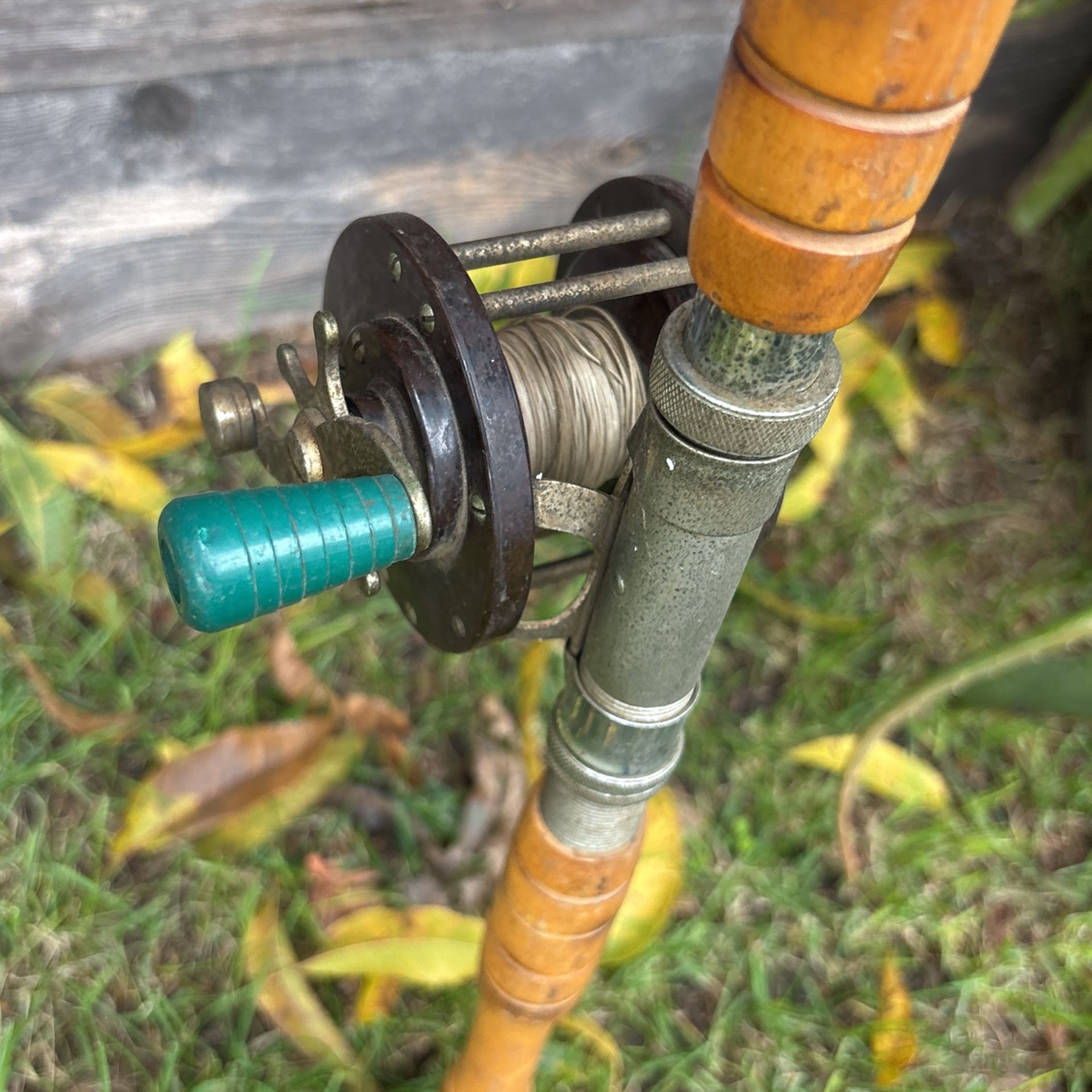 Vintage Sportsman Fishing Pole With Reel Penn Rod Saltwater Made In San Francisco