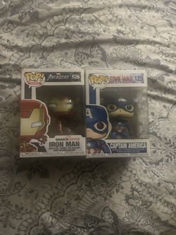 Cap And Iron Man Pops