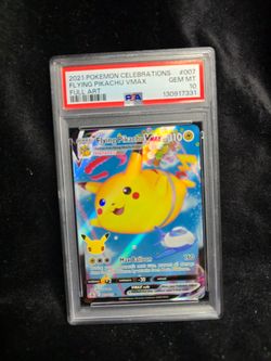 2021 POKEMON CELEBRATIONS #007 FULL ART/FLYING PIKACHU VMAX PSA 10