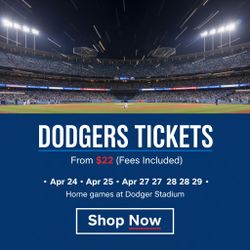 Los Angeles Dodger Tickets — Home Games — $22+ (All Fees Included)