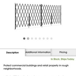 Folding Security Gate