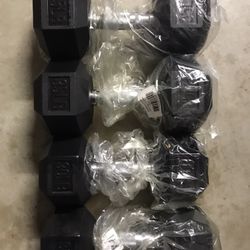 Hex Dumbbells (2x30Lbs, 2x35Lbs) for $100 Firm