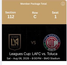Leagues Cup-Phase 1: Toluca FC vs LAFC