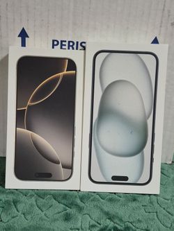 Empty iPhone 16 Pro and 15 Plus Boxes
