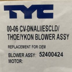 2000 - 2006 AC Blower Motor