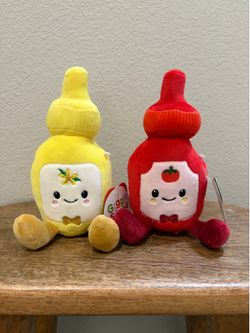 Giggles ape ketchup mustard plush