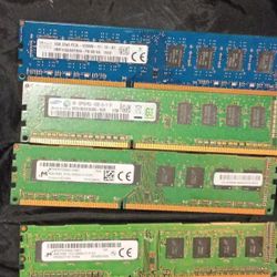 RAM STICKS 21 GB TOTAL