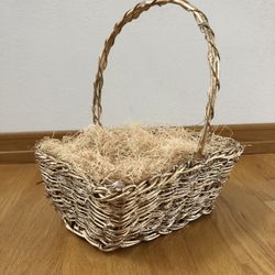 Gold Glitter Basket