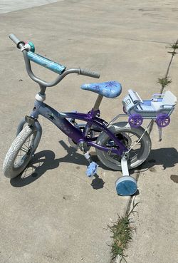 Frozen kids bike removable training wheels