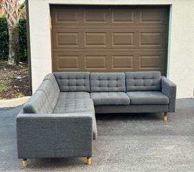 🛋️ Sofa/Couch Sectional - Ikea - Gray - Delivery Available 🚛