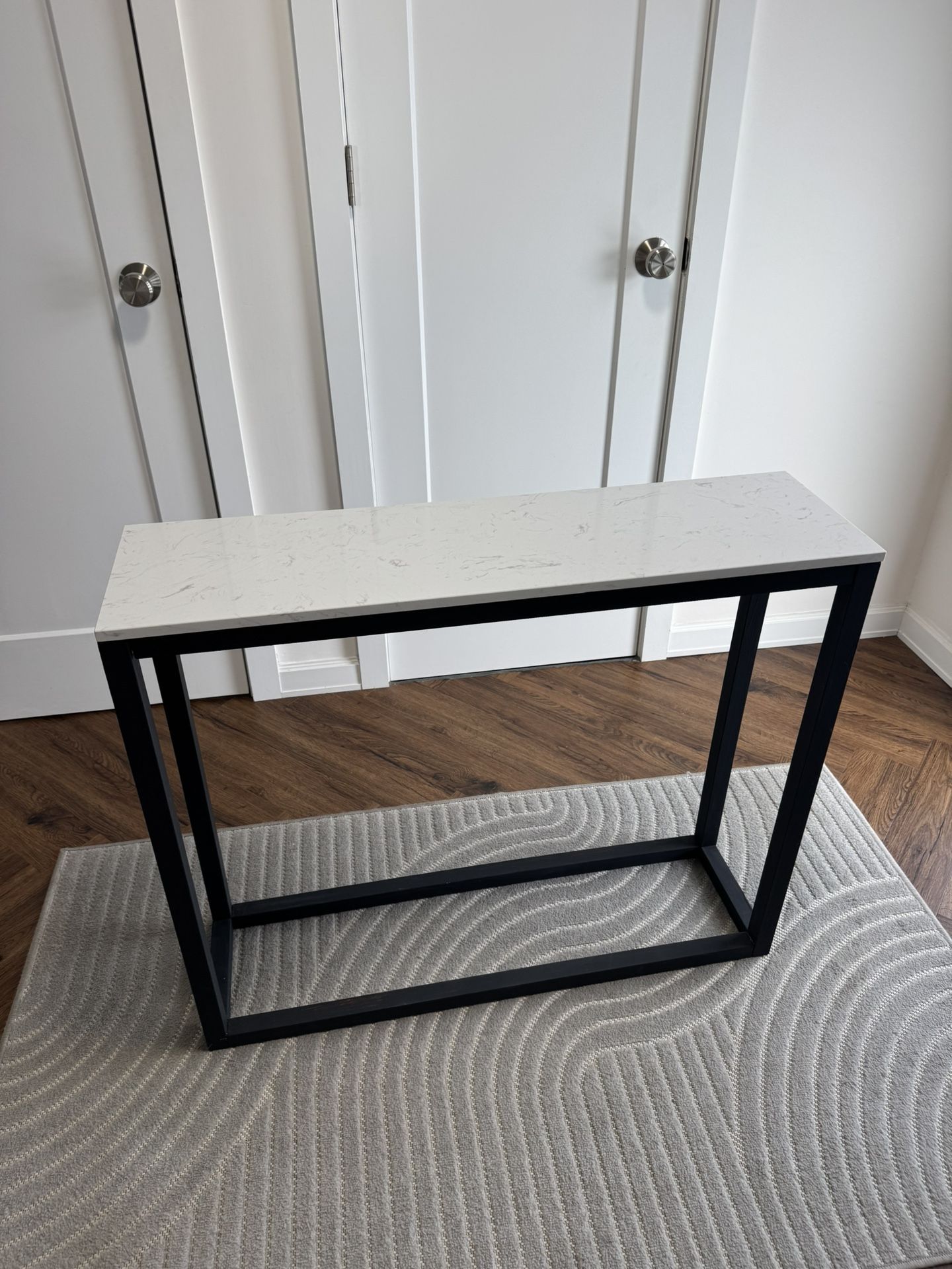 Marble Top Modern Console Table 