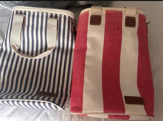 (2) wine bottles cooler bags with opener NEW