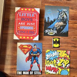 Lots Kids Superhero Decor Batman Superman 
