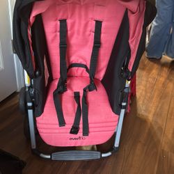  Evenflo Reversi Lightweight Reversible Stroller, Celestine Coral, Girl