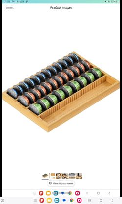 Bamboo Coffee Pod Storage Holder Drawer Insert (21)