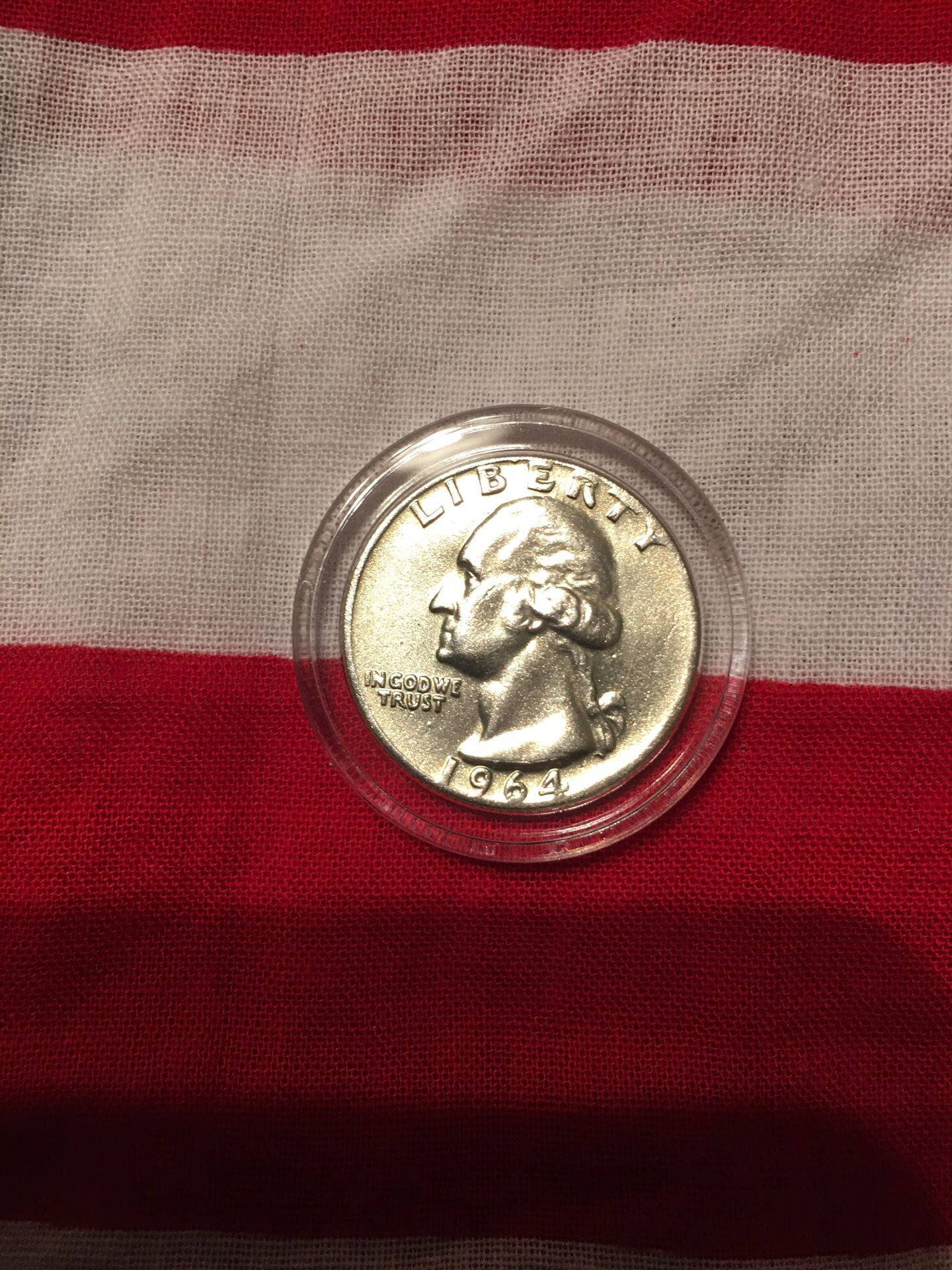 1964 90% Silver Washington Quarter Mint