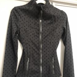 Lululemon Black Polka Dot Define Jacket