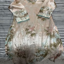 Girl China Silk Shirt 7,8 Size 
